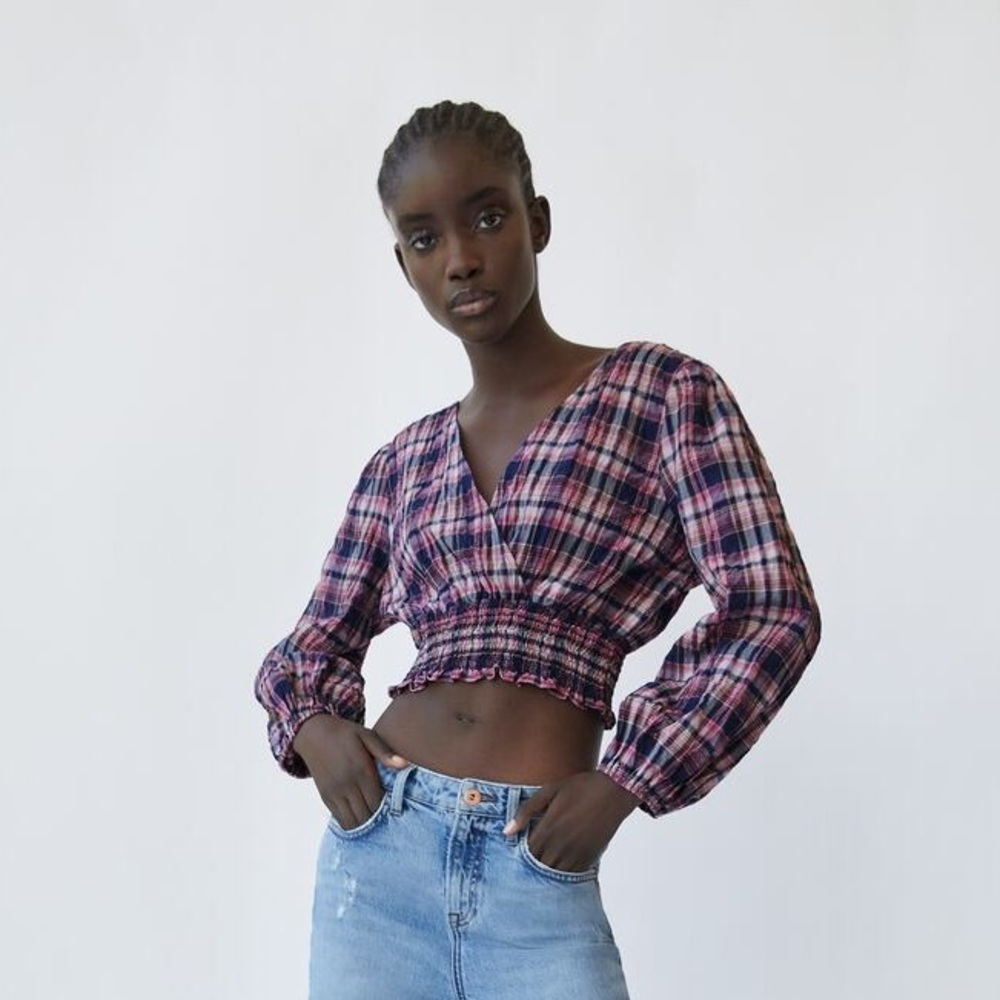 Zara’s crop too long sleeve